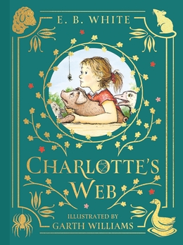 Charlotte's Web by E B White Leather Bound Hardcover Book - Cottagecore Decor